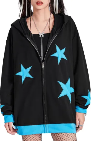 lisenraIn Unisex Men Women Halloween Hoodie Graphic Zip Up Sweatshirt Y2K Oversized Long Sleeve Rhinestone Skeleton Jacket