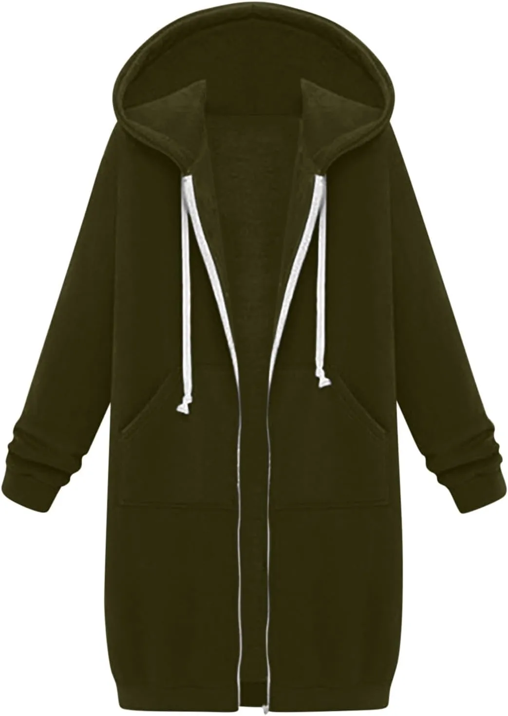 LRMQS Womens Casual Long Sweatshirt Hoodies with Pocket Drawstring Loose Jacket Coats 2023 Fashion Trendy Hoodie Clothing