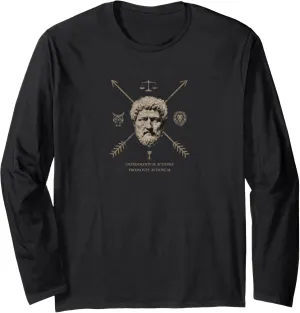 Marcus Aurelius Stoic Philosophy Art Long Sleeve T-Shirt