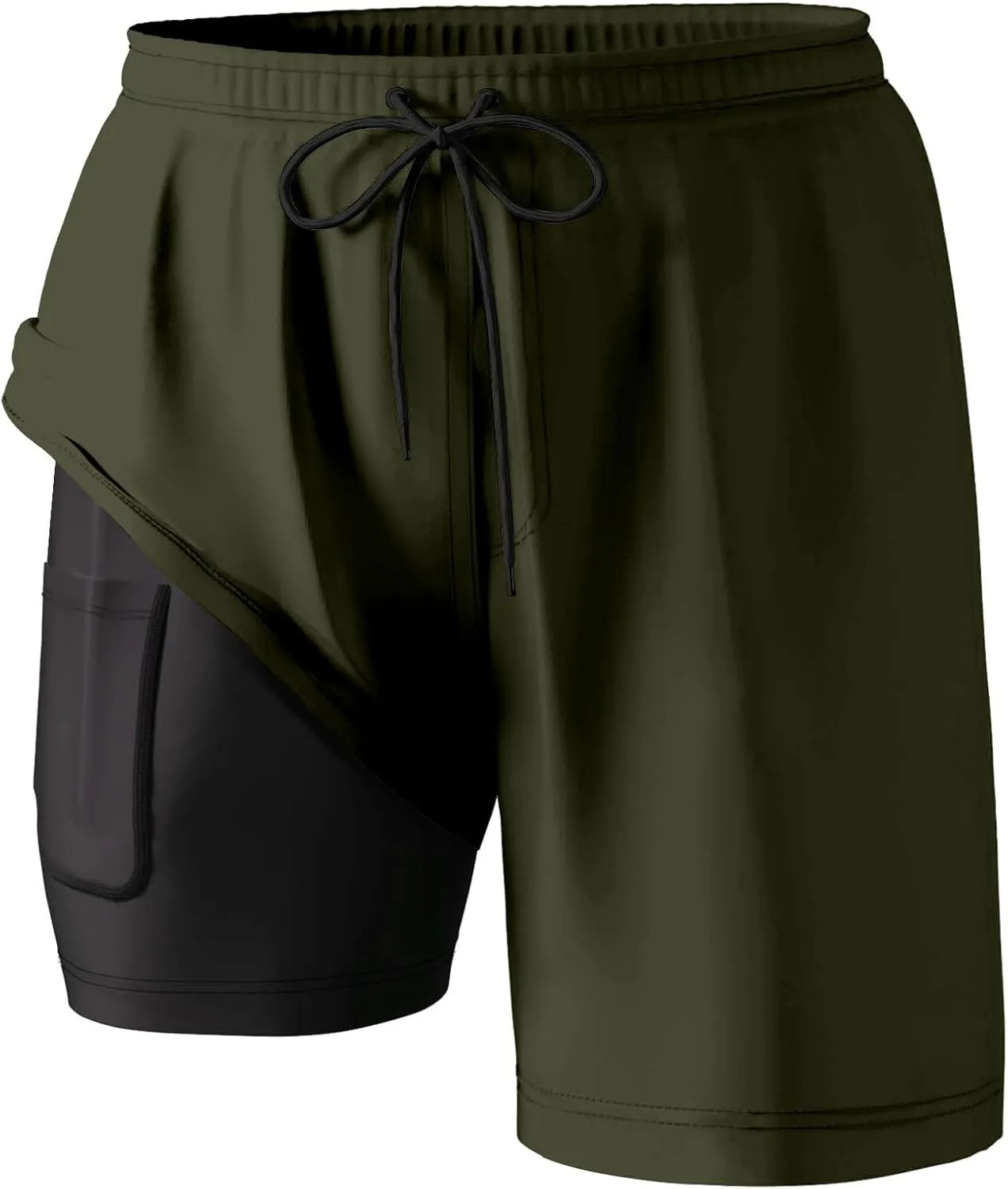 Men Cargo Pants Casual Linen Stretch Waist Pant Beach Sweatpant Joggers Fitness Running Workout Sweat