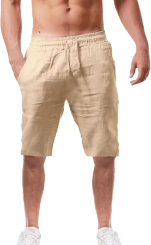 Men Shorts Casual Summer Cotton Men's and Shorts Casual Men's pants Black Shorts Men Linen Shorts for Men's Shorts 7