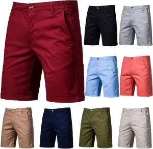 Mens Athletic Hiking Tactical Shorts Lightweight Slim-Fit 5" Shorts Outdoor Cargo Short Classic Stretch Chino Shorts