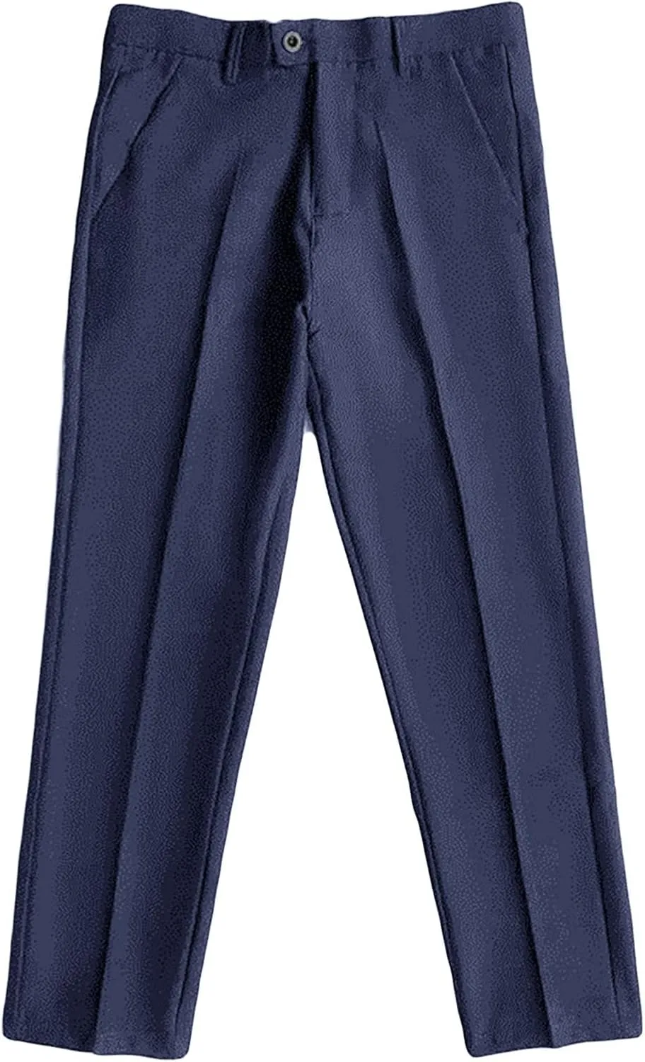 Men's Business Suit Pants Casual Pants Slim Fit Flex Flat Front Pant Stretch Tapered Chino Pants Trousers (28,Blue)