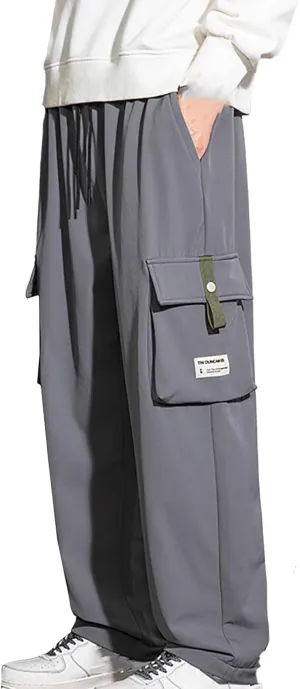 Mens Cargo Pants Mens Casual Pants Relaxed Fit Cargo Sweat Pants Flannel Lined Chino Pants for Men Slim Fit Stretch