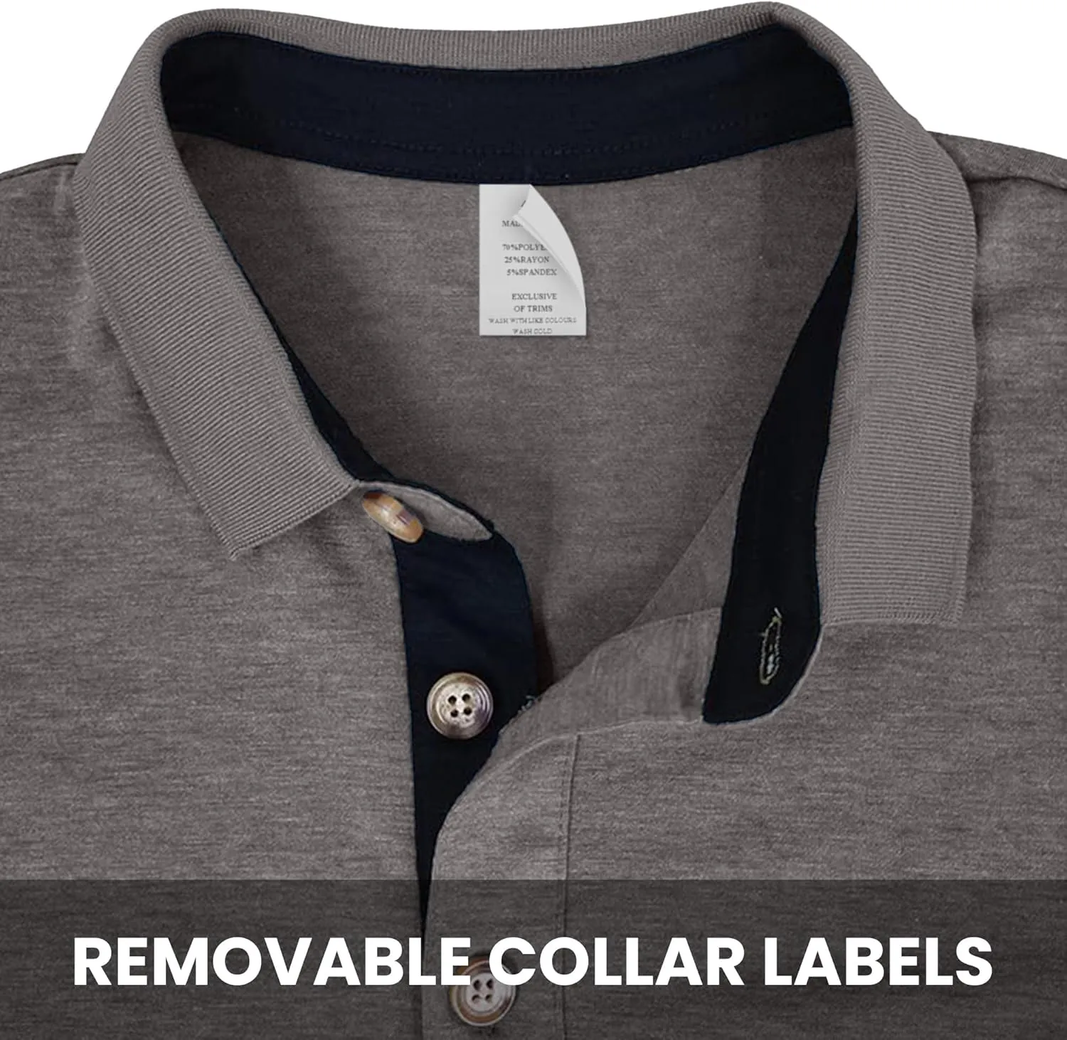 Men's Casual Polo Shirts Classic Button Short Sleeve Shirt Breathable Stylish Golf Tops Polo Shirts for Men