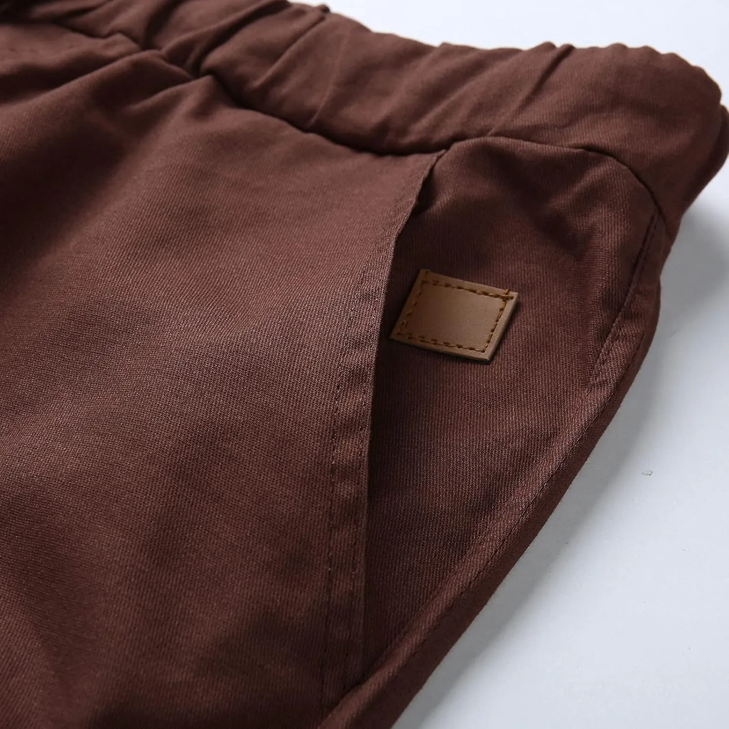 Men's Casual Solid Color Sweatpants Multi Pockets Pants Hiking Athletic Trousers Outdoor Wearing Pants with Pockets