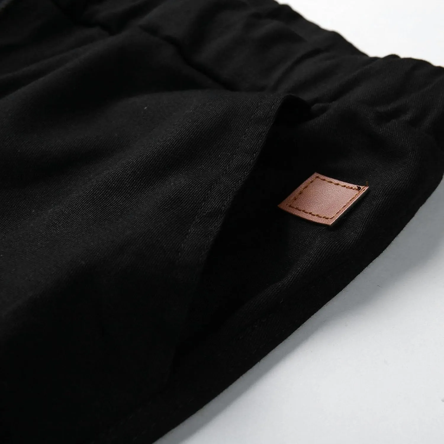 Men's Casual Solid Color Sweatpants Multi Pockets Pants Hiking Athletic Trousers Outdoor Wearing Pants with Pockets