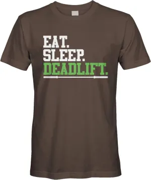 Men's Eat Sleep Deadlift, Funny Workout Gym T-Shirt