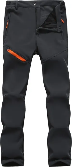 Mens Loose Fit Pants Outdoor and Windproof Mountaineering Travel Sports Pants Polyester Pants Men