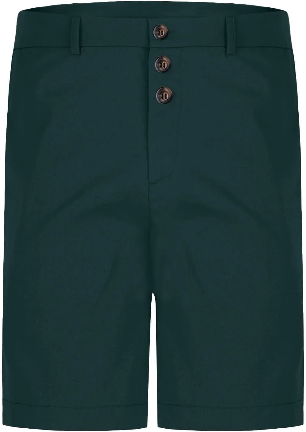 Mens Shorts Casual Linen Twill Solid Lightweight Work Shorts Slim Fit Summer Flat Front Pants with Pockets
