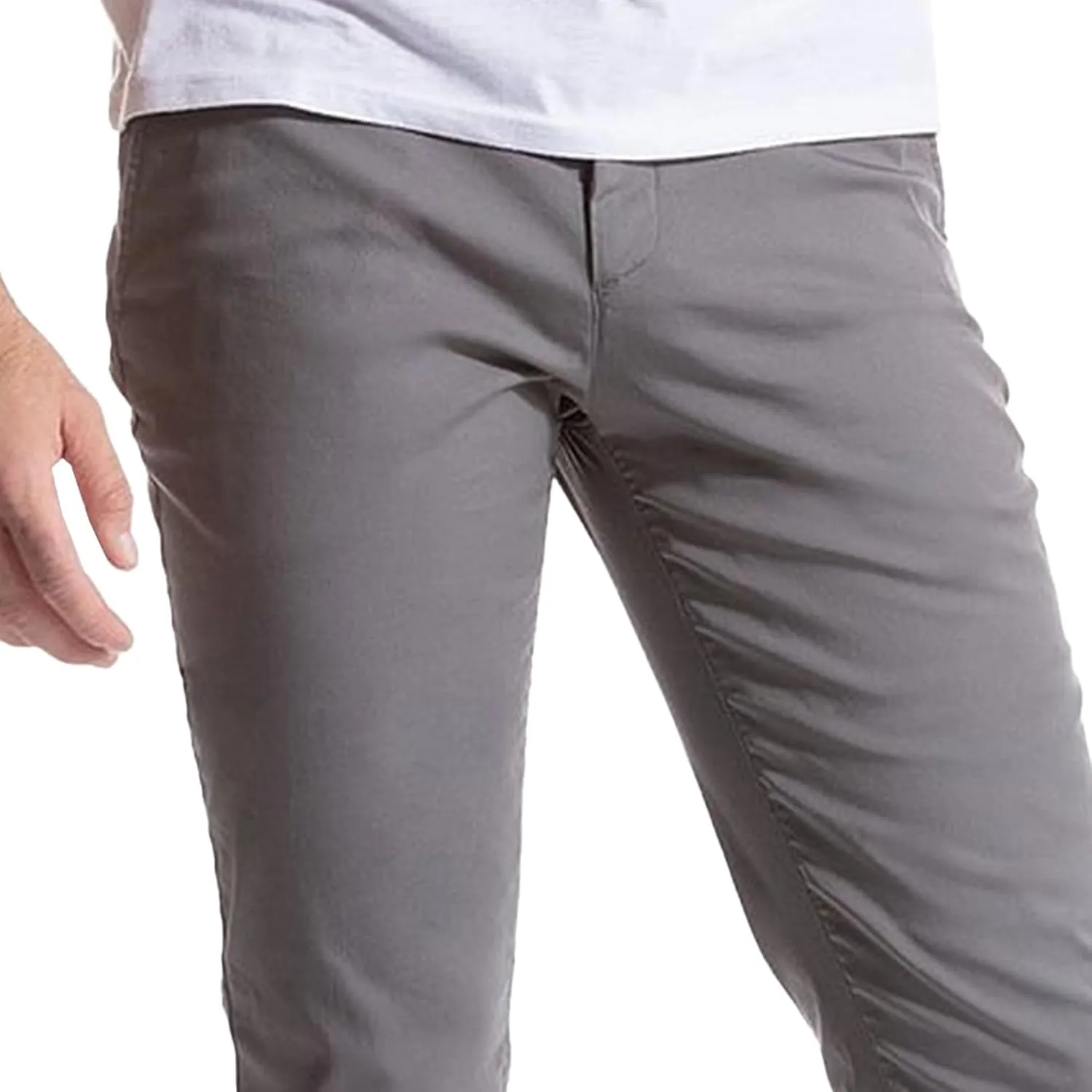Mens Skinny Tapered Dress Pants Comfort Trouser Slim-Fit Front Solid Casual Pants Stretch Chino Casual Fit Trousers
