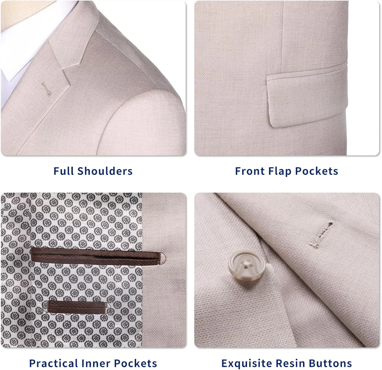 Mens Sport Coat Modern Fit Lightweight 2 Button Casual Blazer Breathable Stylish Sport Jacket for Daily Summer Wear