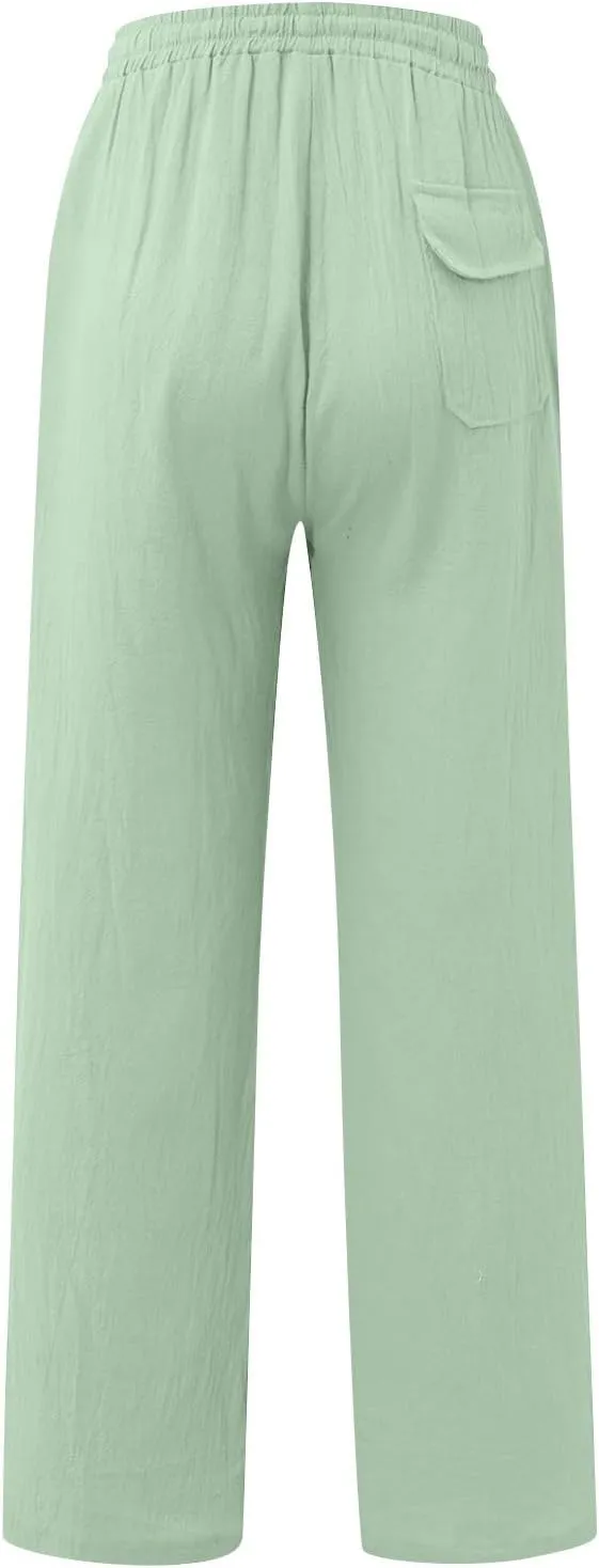 Men's Summer and Fashionable Cotton and Linen Trousers