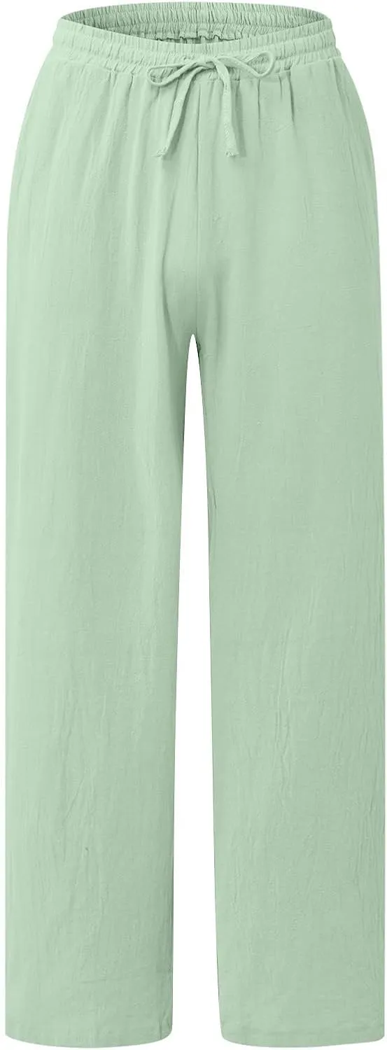 Men's Summer and Fashionable Cotton and Linen Trousers