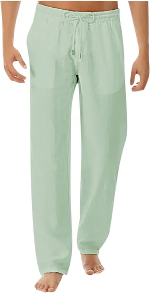 Men's Summer and Fashionable Cotton and Linen Trousers