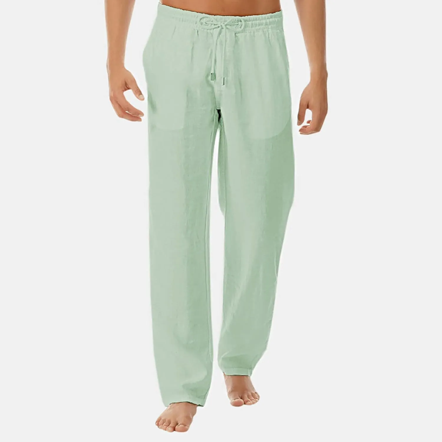 Men's Summer and Fashionable Cotton and Linen Trousers