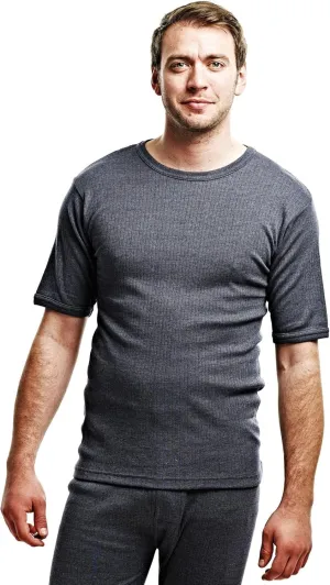 Mens Thermal Underwear Short Sleeve Vest/T-Shirt
