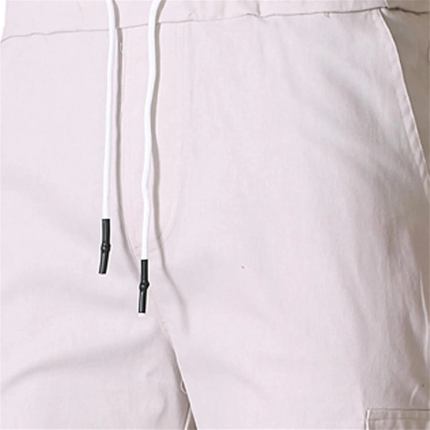 Men's Workout Cargo Pants Drawstring Elastic Waist Joggers Hiking Outdoor Athletic Sweatpants with Pockets Trousers