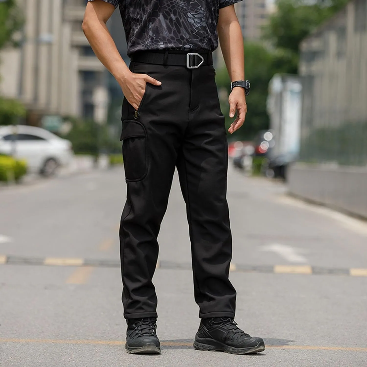MIDOO Golf Pants Men Tapered Leg Casual Joggers Athletic Pants Flex Stretch Loose Straight Sweatpants Work Hiking Pants