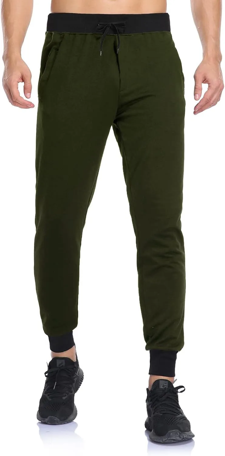 Muscularfit Lightweight Pants Men 2023 Casual Loose Lace-Up Elasticated Sport Sweatpants Regular Fit Solid Straight Legs