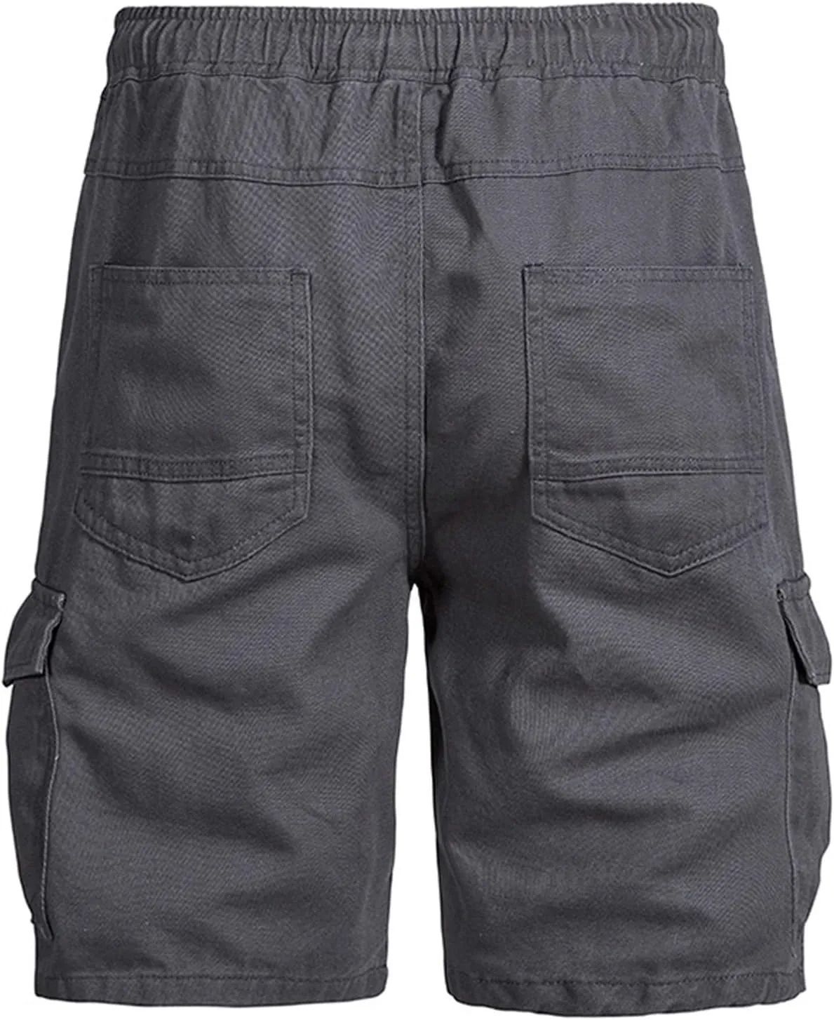 Muscularfit Slim Fit Shorts Men 2023 Causal Drawstring Elastic Waist Cargo Shorts 5" Inseam Pleat Front Summer Beach Shorts