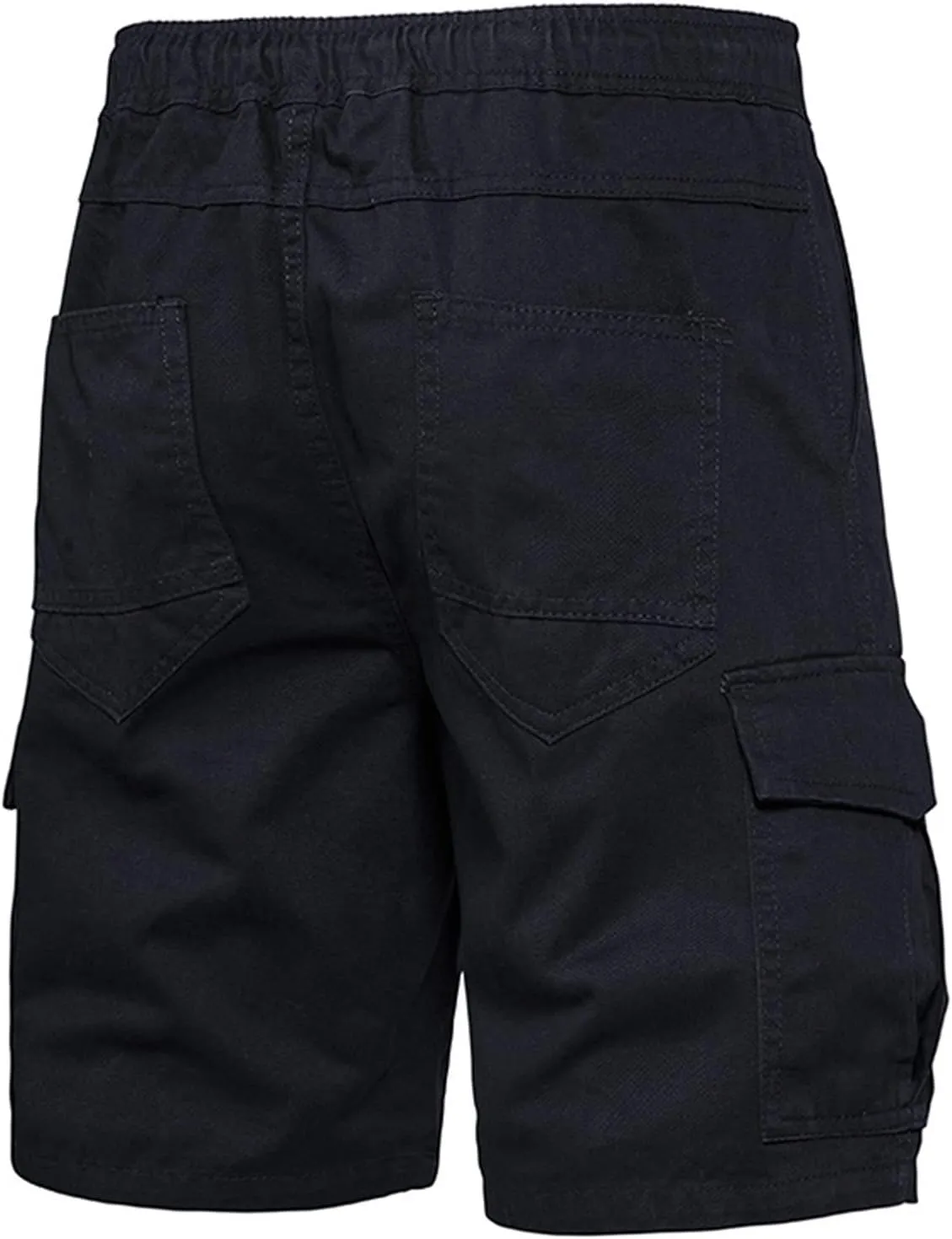 Muscularfit Slim Fit Shorts Men 2023 Causal Drawstring Elastic Waist Cargo Shorts 5" Inseam Pleat Front Summer Beach Shorts