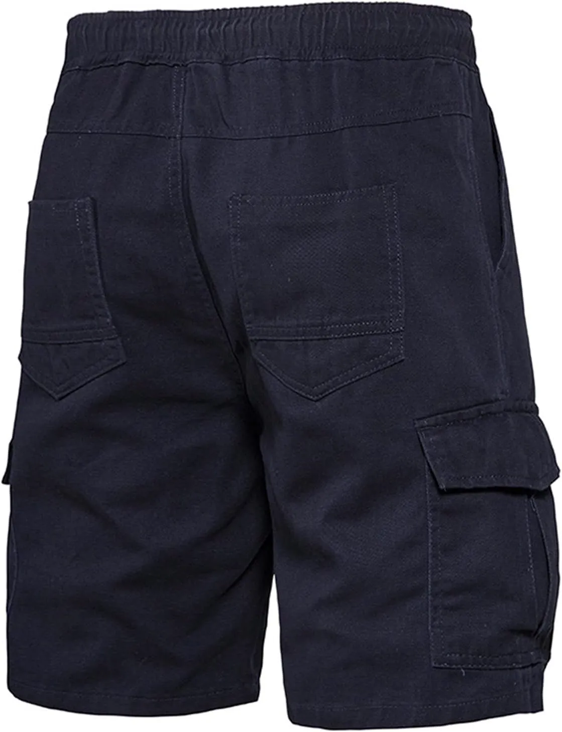 Muscularfit Slim Fit Shorts Men 2023 Causal Drawstring Elastic Waist Cargo Shorts 5" Inseam Pleat Front Summer Beach Shorts