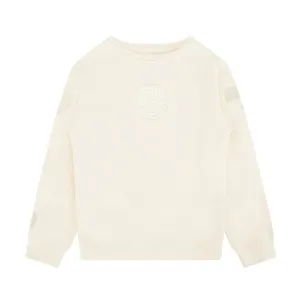NBA BROOKLYN NETS NEUTRAL BIG BOYS FLEECE CREWNECK (EGGSHELL)