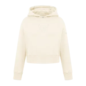 NBA CHICAGO BULLS NEUTRAL LITTLE GIRLS FLEECE PULLOVER HOODIE (EGGSHELL)