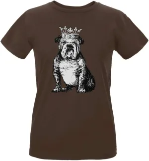 Old Glory British Bulldog Crown Womens Organic T Shirt