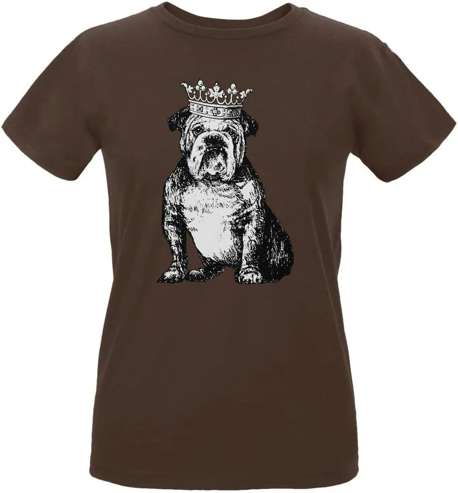 Old Glory British Bulldog Crown Womens Organic T Shirt