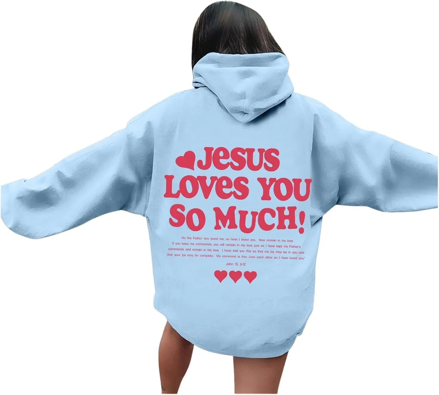 Oversized Hoodies for Women Drop Shoulder Letter Print Cute Sweatshirt Oversized Long Sleeve Athletic Pullover Hoodie