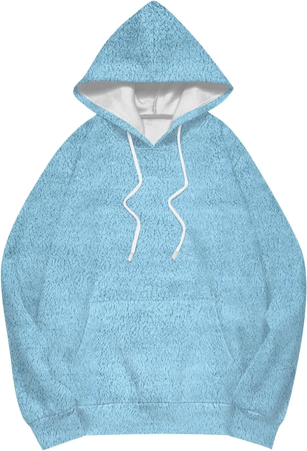 Oversized Hoodies For Women Trendy Flannel Winter Soft Sweatshirt With Pockets Tops Drawstring Fall Clothes