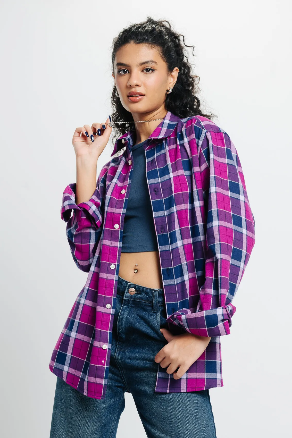 Pink Checkered Shirt