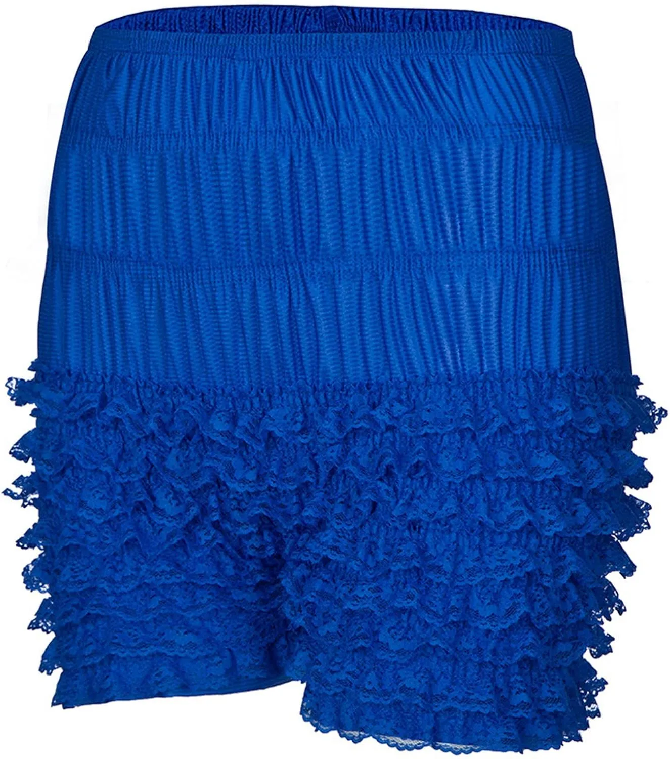 Pleated Skirt Shorts for Women High Waisted Seamless Soft Tights Elastic Beach Casual Lace Edge Shorts