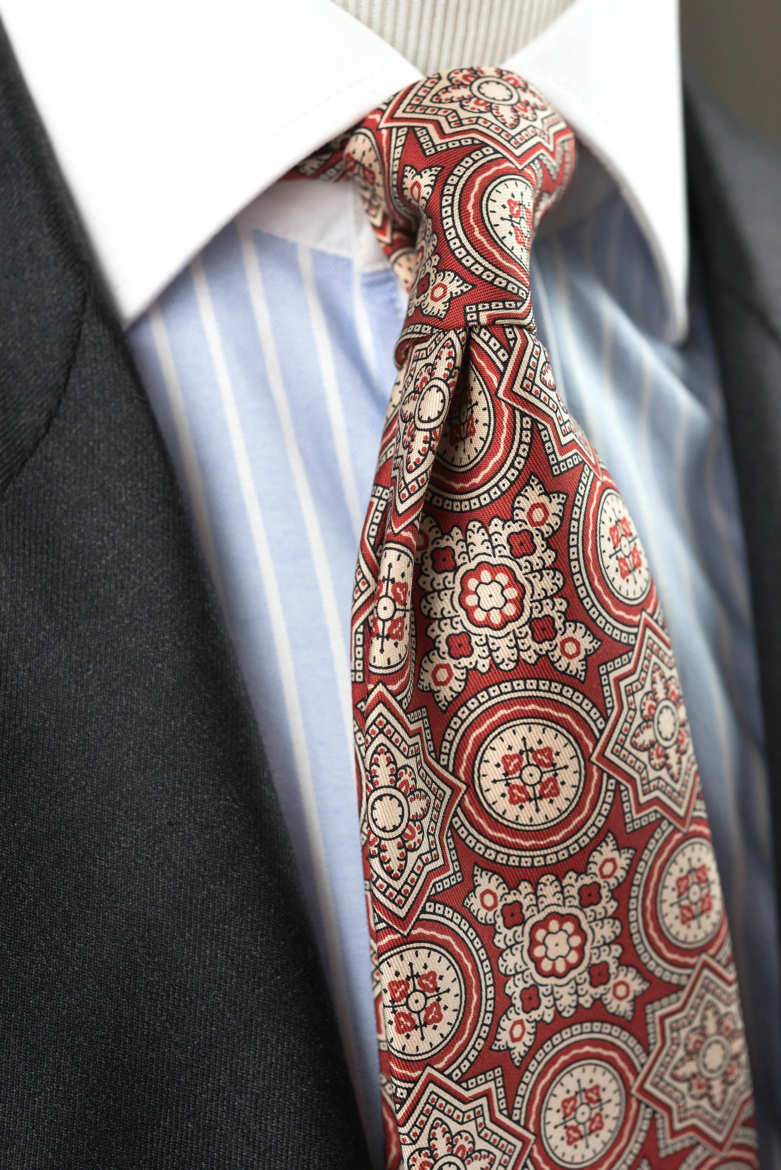 Red Ancient Madder Silk Tie