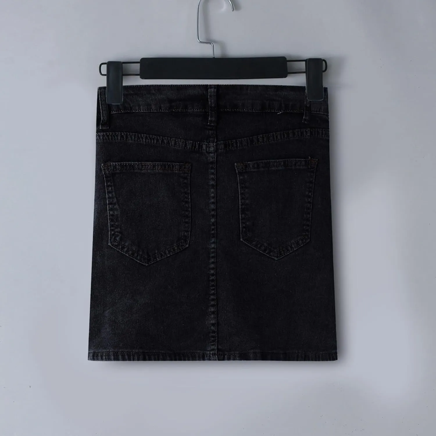 Skorts Skirts for Women Denim Casual Mini Skirt Side Slit High Waist Slim Fit Stretchy Trendy Teen Girls Jean Shorts