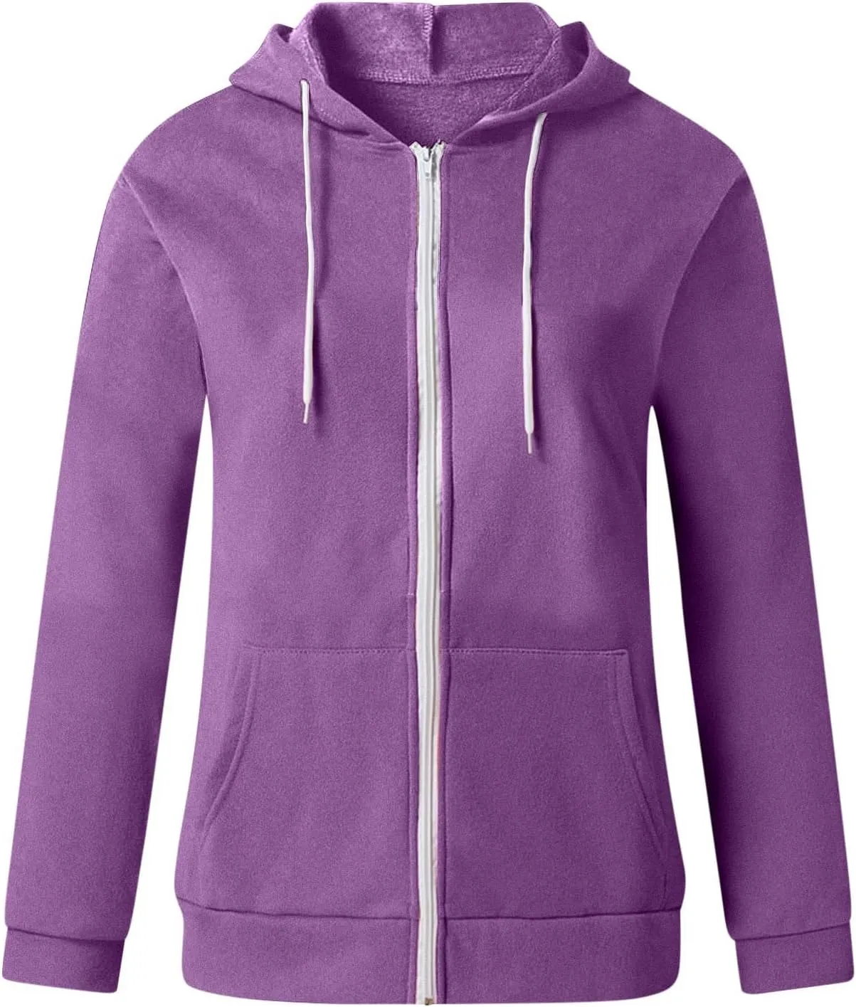 SMIDOW Womens Oversized Zip Up Hoodies Sweatshirt Fall y2k Clothes Teen Girls Casual Lightweight Drawstring Hoodie Jacket
