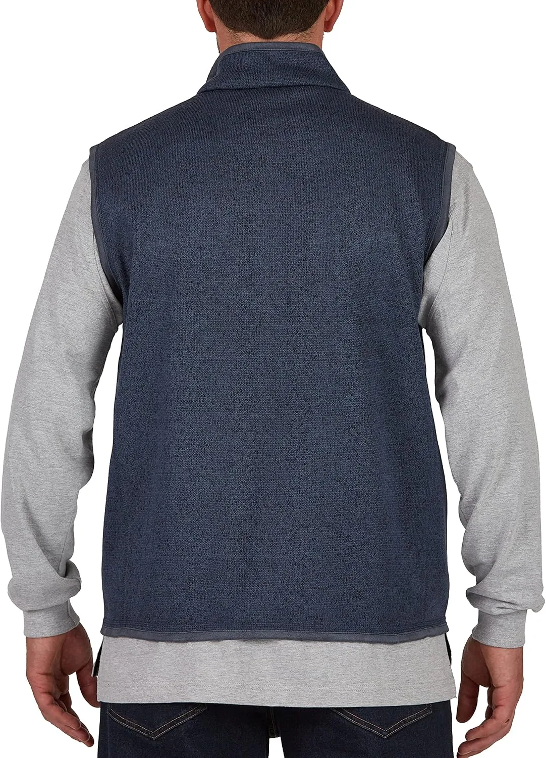 Smith's Workwear Men's Full Zip Sweater Fleece Vest