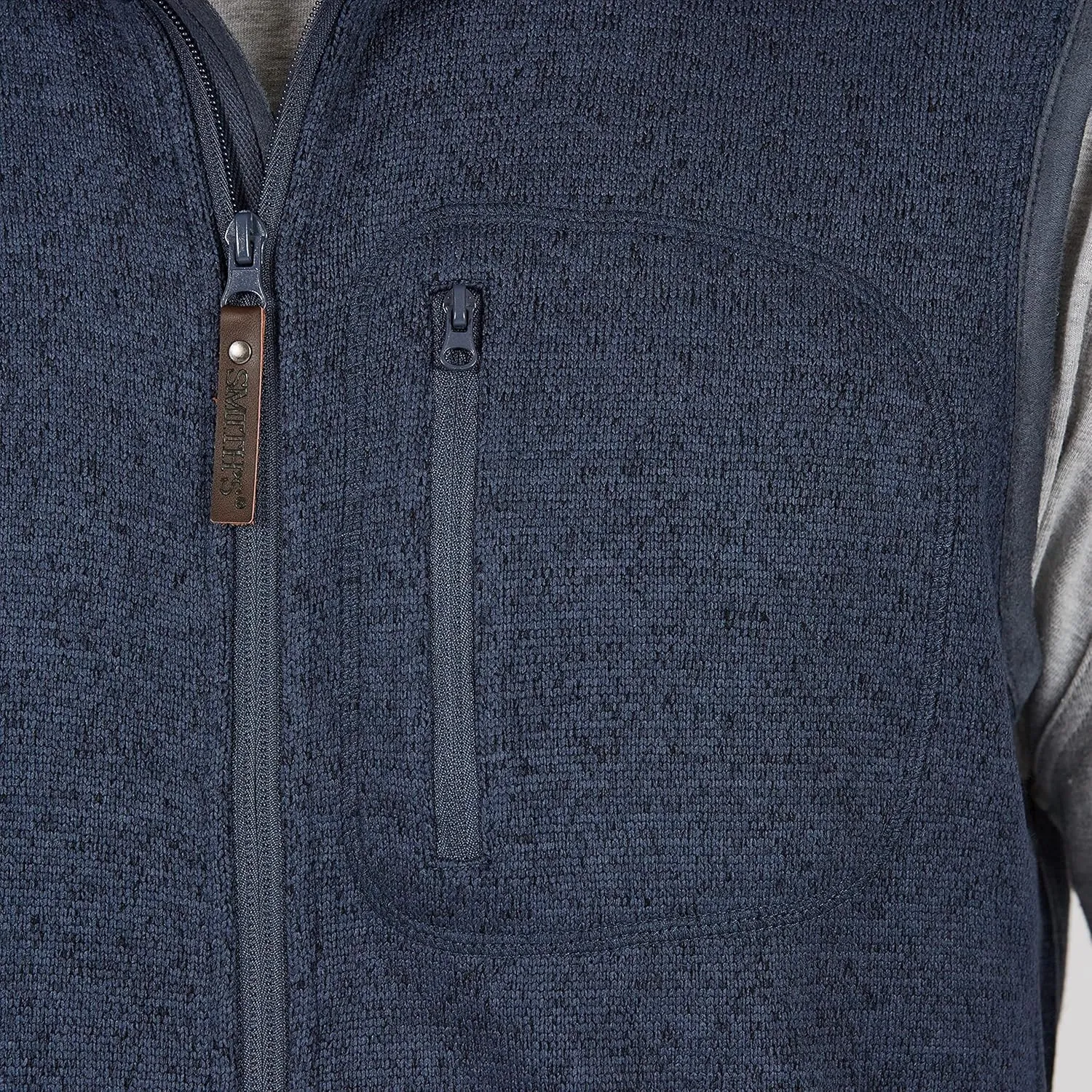 Smith's Workwear Men's Full Zip Sweater Fleece Vest