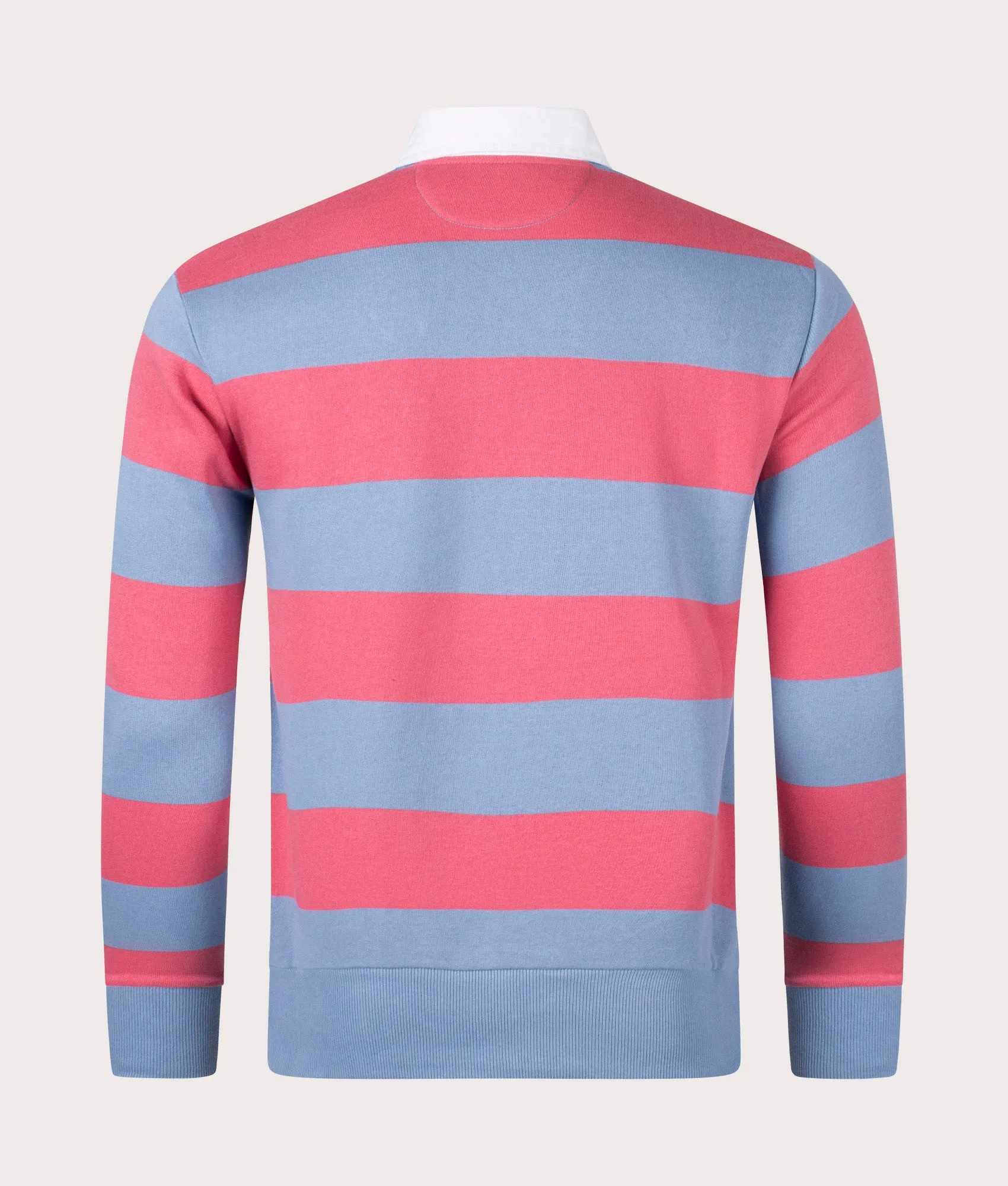 Striped Fleece Rugby Sweatshirt