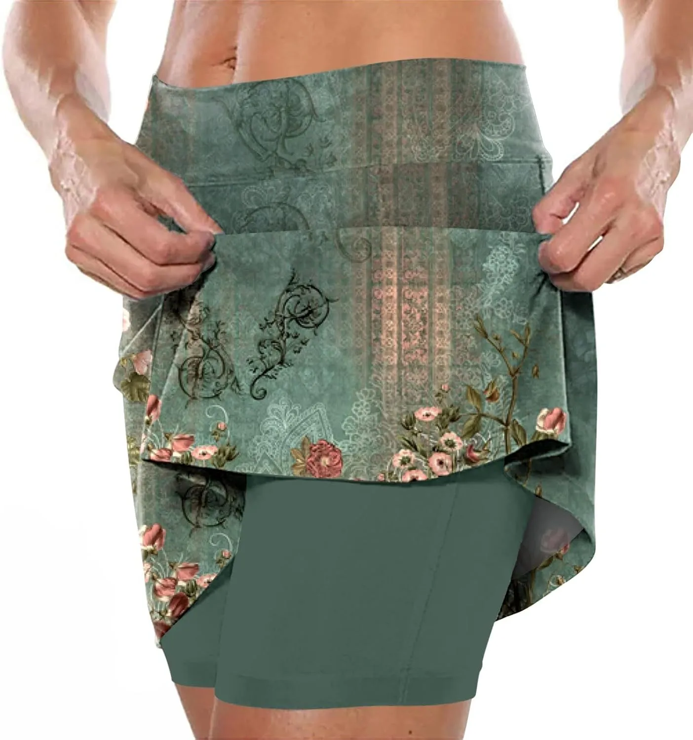 Summer Skirts for Women 2023 Trendy Knee Length Running Shorts for Men 5 inch 2 in 1 Mini Skirt Plus Size Sexy