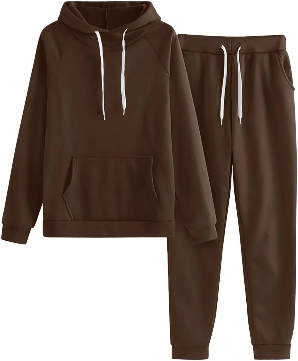 Sweatpants and Sweatshirt Set for Women,2 Piece Tracksuit Outfits Hoodie Sweatshirt and Jogging Sweatpants Suit