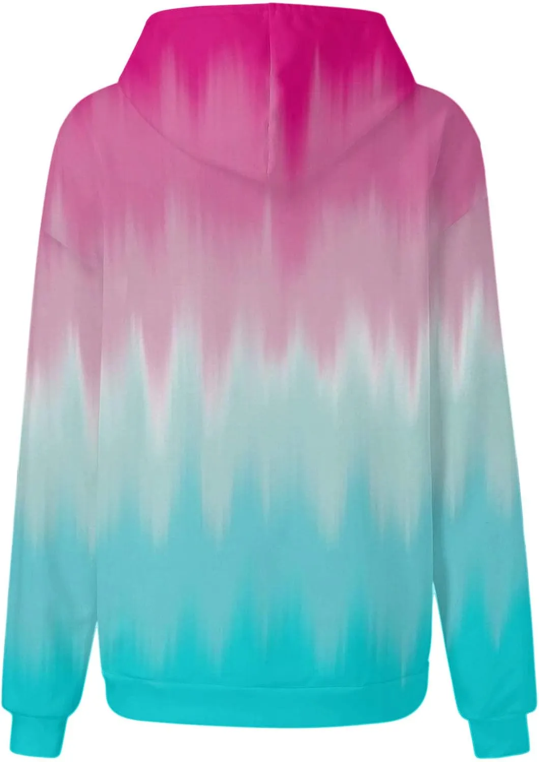 Sweatshirt Hoodies for Women Loose Fit Baggy Gradient Colors Pullover Tops Trendy Casual Fall Sweatshirts with Pocket