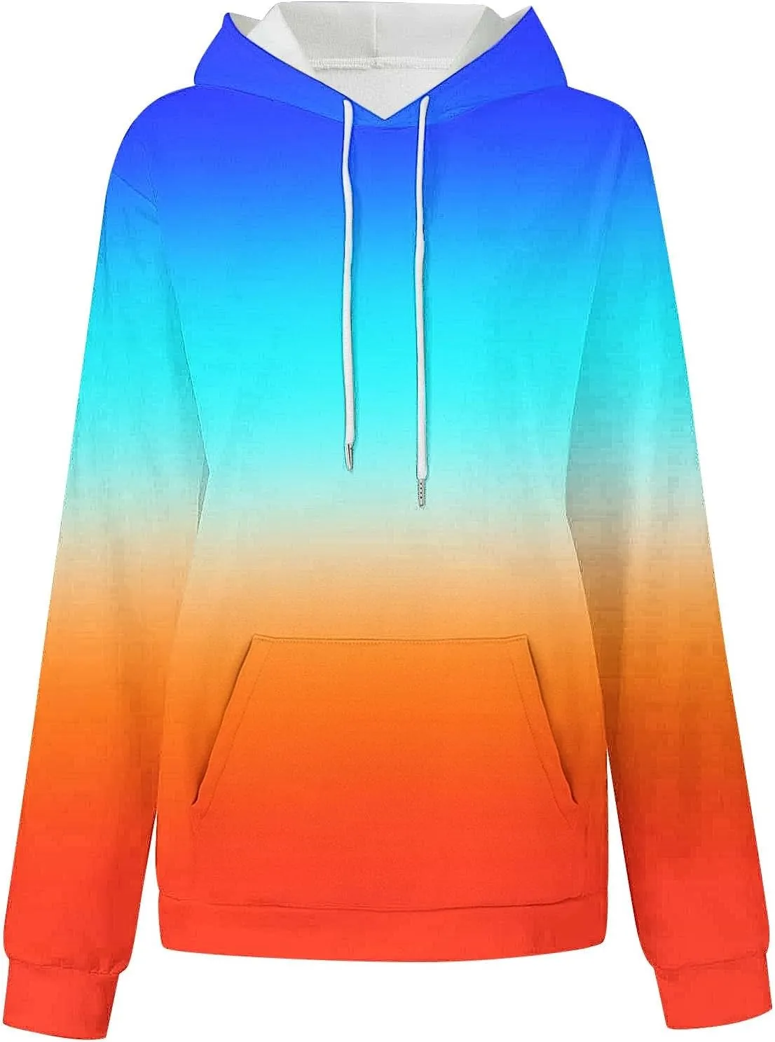 Sweatshirts for Women y2k Tie Dye Hoodie Drop Oversized Pullover Hoody Tops with Pocket Aesthetic Clothes