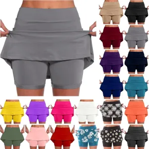 Tennis Skirts for Women with Shorts Summer Casual Y2K Plus Size High Waisted Sexy Athletic Golf Skorts Comfy Workout Outfits