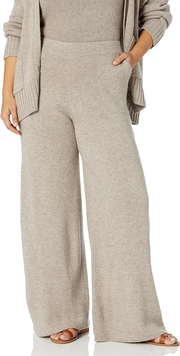 The Drop Women's Cynthia Wide Leg Sweater Pant