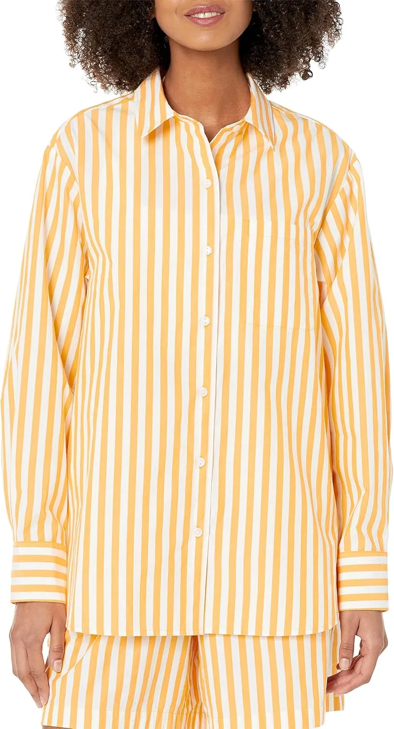 The Drop Women's Kendra Loose Fit Long Shirt