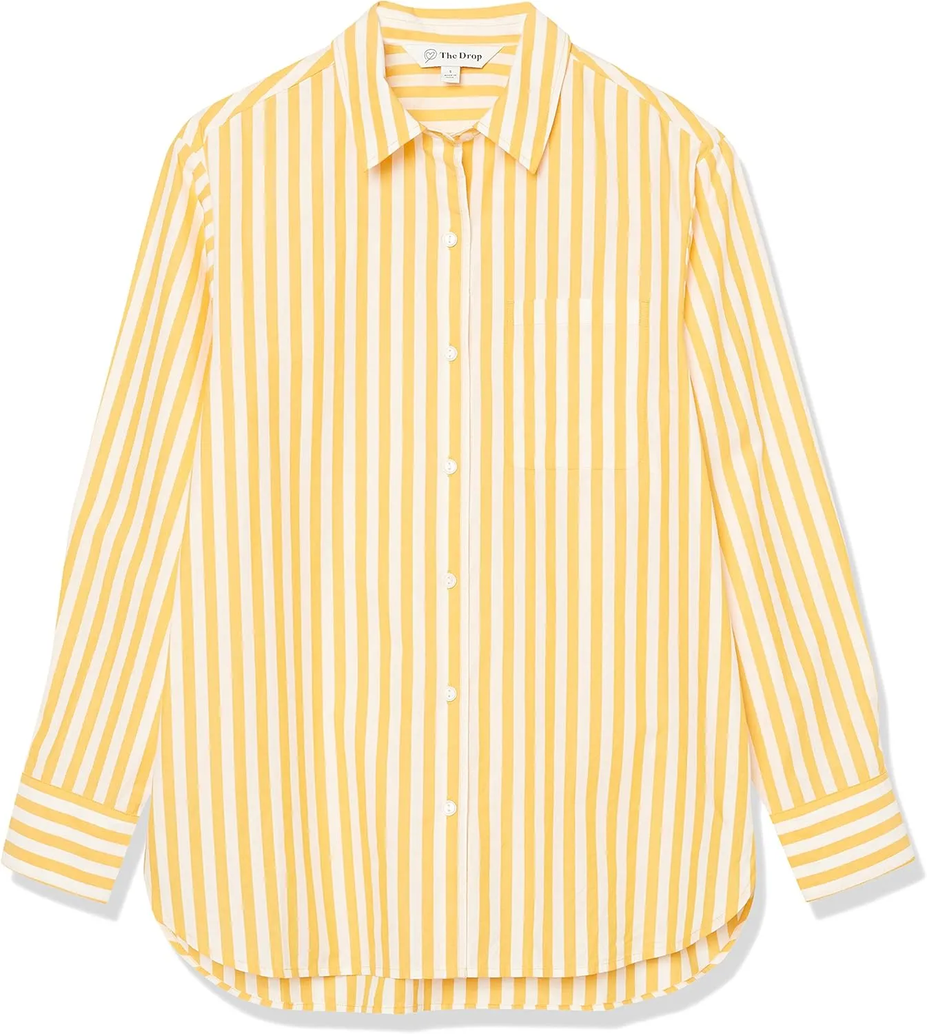 The Drop Women's Kendra Loose Fit Long Shirt