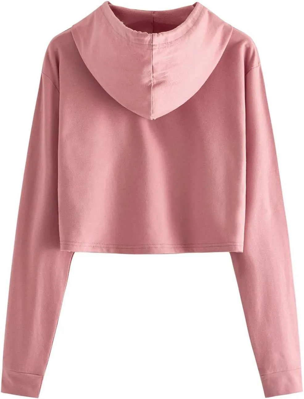 tuduoms Women Casual Cropped Zip Up Hoodie Cute Crop Top Y2K Teen Girls Trendy Lightweight Crop Jacket Long Sleeve Sweatshirt